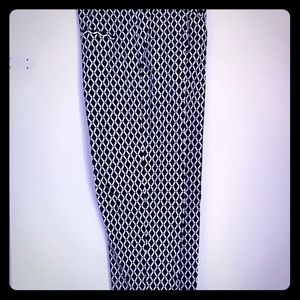 H&M blue and white pants